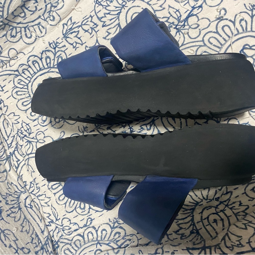 Lofina Size 41 US 11 Leather Platform Sandals - Picture 4 of 7